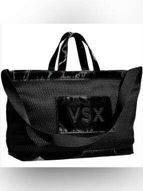 vsx black mesh tote